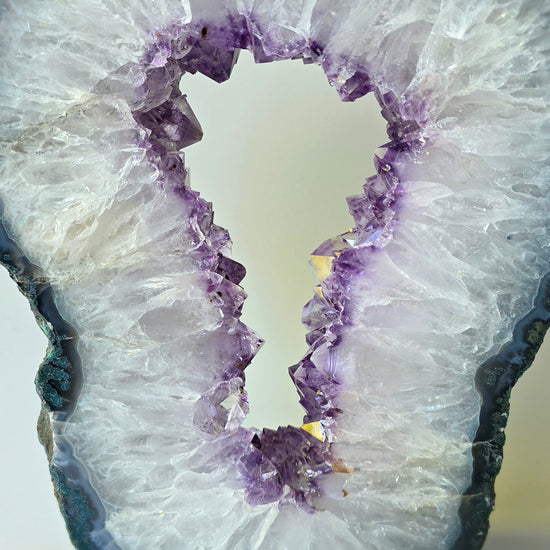 Amethyst Crystal Portal on Rotating Stand Brazil High Quality - Crystals and Me | Crystal Candles and Ethically Sourced Crystals