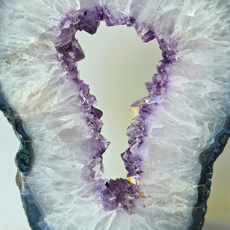 Amethyst Crystal Portal on Rotating Stand Brazil High Quality - Crystals and Me | Crystal Candles and Ethically Sourced Crystals