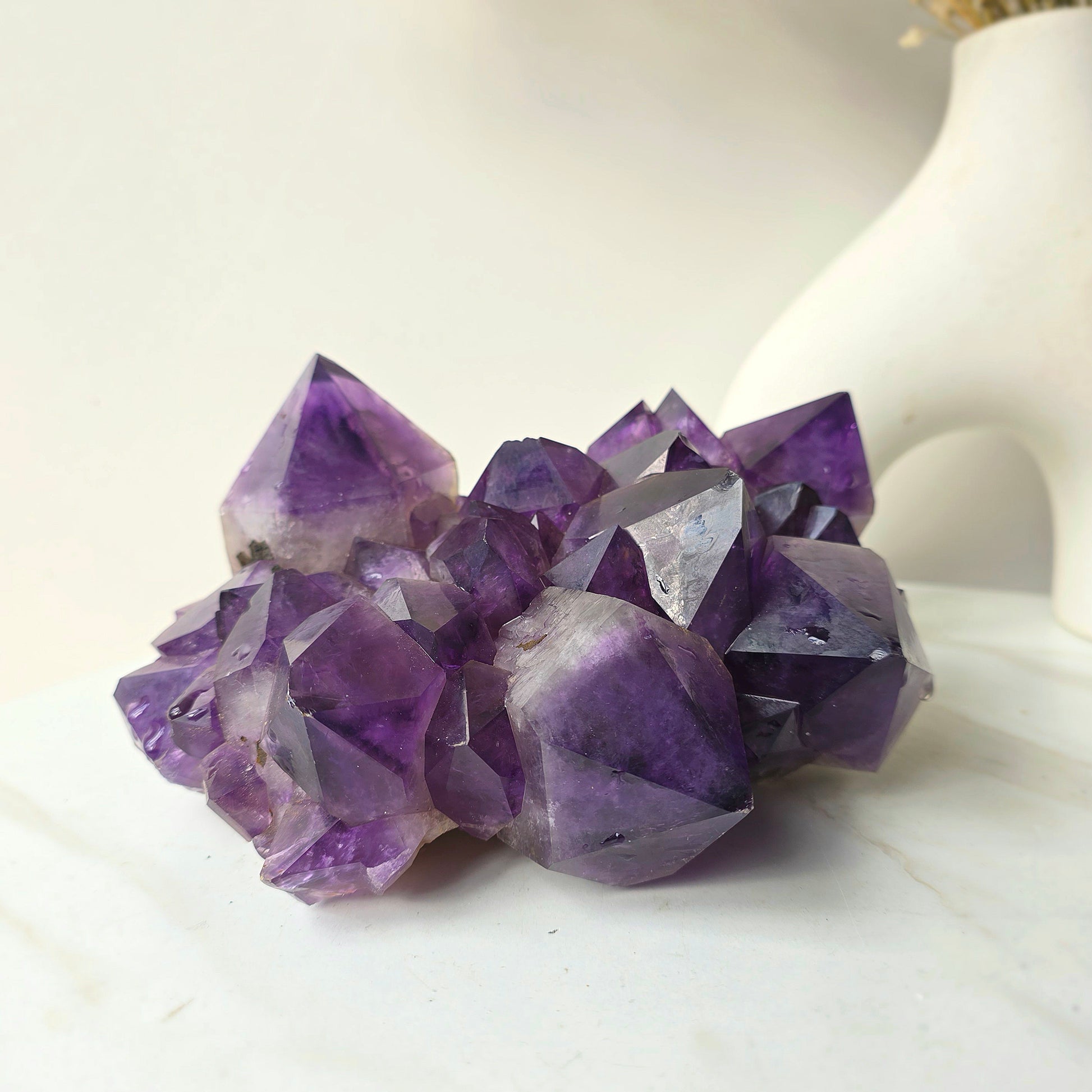 Amethyst Crystal Cluster High Quality Congo Large - Crystals and Me | Crystal Candles and Ethically Sourced Crystals