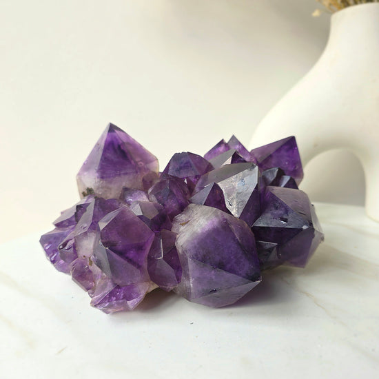 Amethyst Crystal Cluster High Quality Congo Large - Crystals and Me | Crystal Candles and Ethically Sourced Crystals