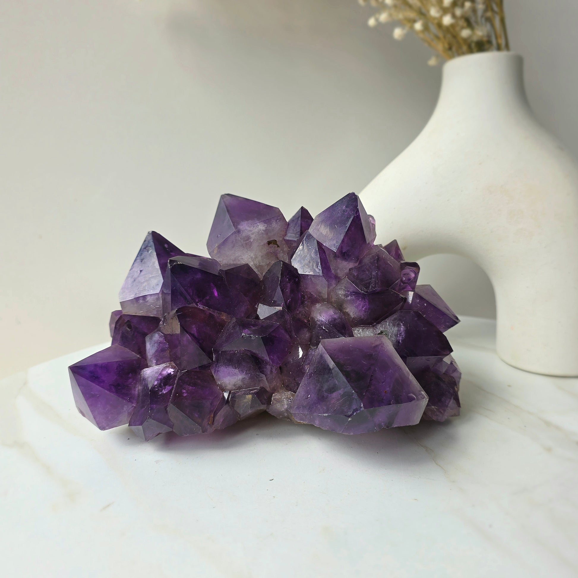 Amethyst Crystal Cluster High Quality Congo Large - Crystals and Me | Crystal Candles and Ethically Sourced Crystals