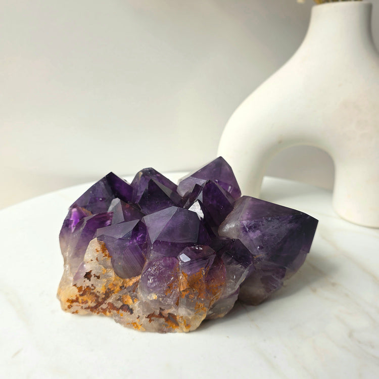 Amethyst Crystal Cluster High Quality Congo Large - Crystals and Me | Crystal Candles and Ethically Sourced Crystals