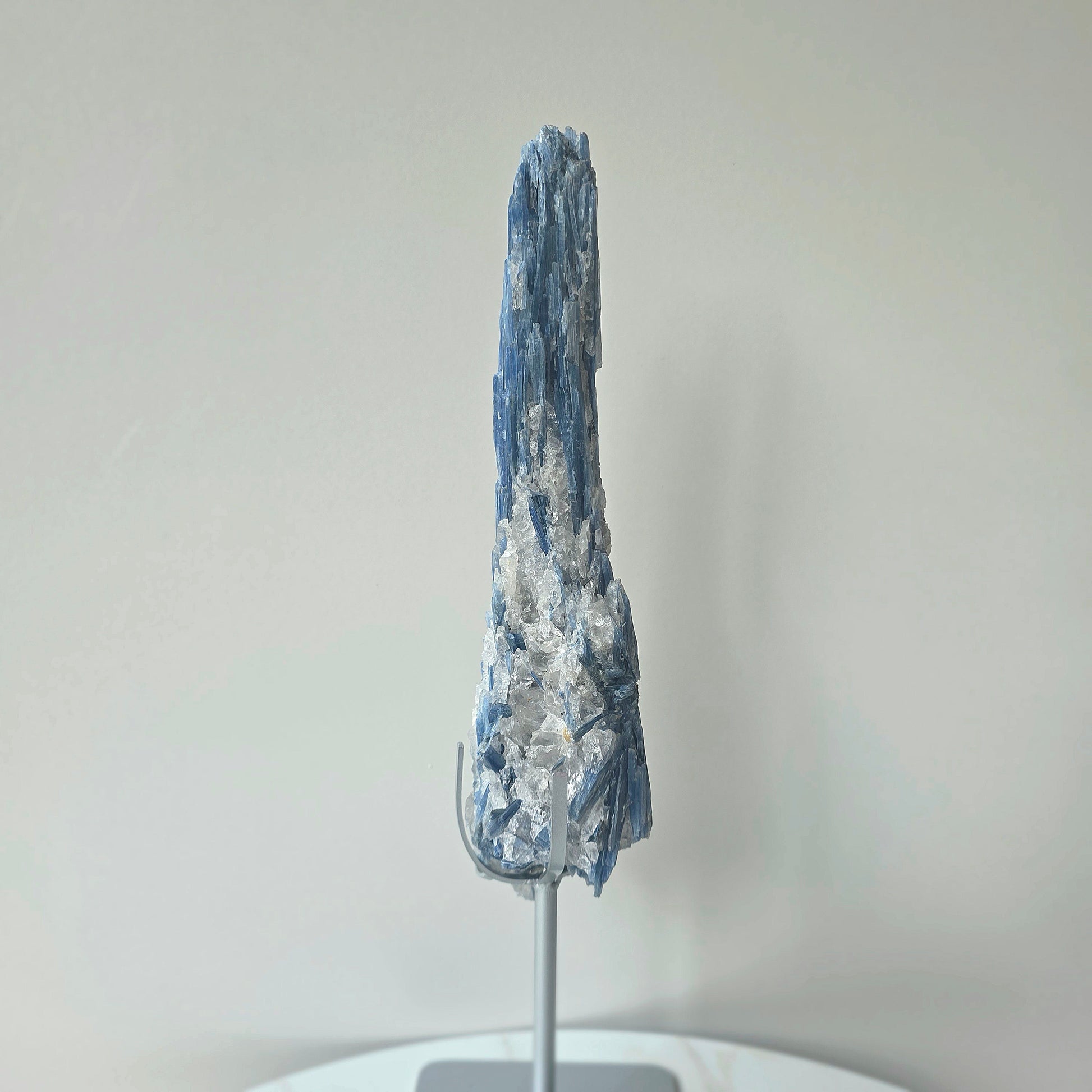 Blue Kyanite Crystal Cluster with Quartz Inclusion High Quality Brazil - Crystals and Me | Crystal Candles and Ethically Sourced Crystals