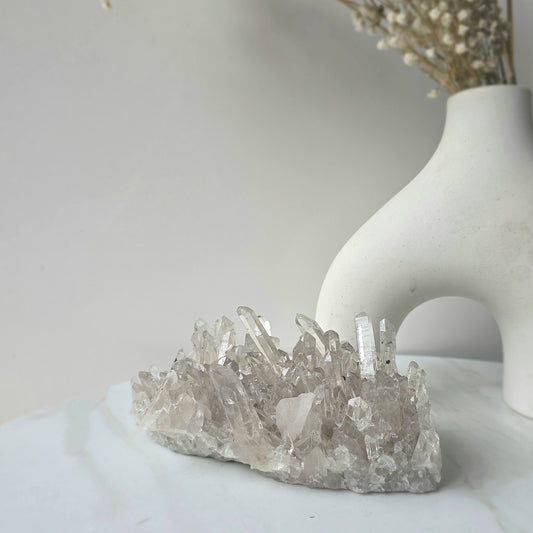 Clear Quartz Crystal Cluster High Quality Brazil - Crystals and Me | Crystal Candles and Ethically Sourced Crystals