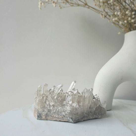 Clear Quartz Crystal Cluster High Quality Brazil - Crystals and Me | Crystal Candles and Ethically Sourced Crystals