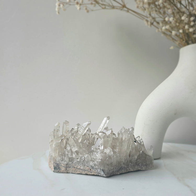Clear Quartz Crystal Cluster High Quality Brazil - Crystals and Me | Crystal Candles and Ethically Sourced Crystals