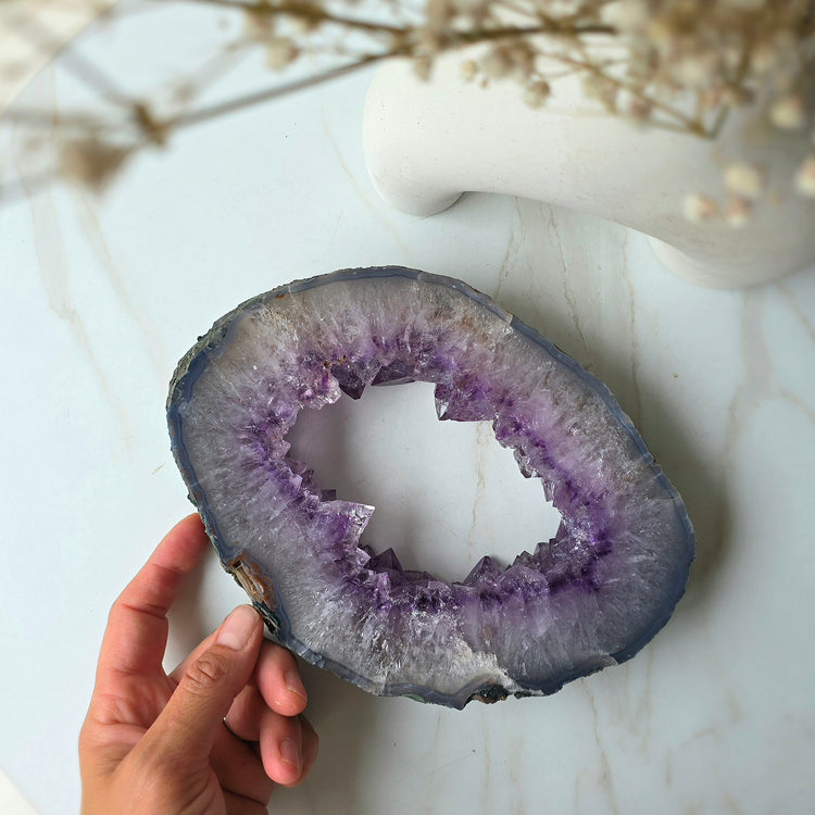 Amethyst Crystal Portal Self Standing Brazil - Crystals and Me | Crystal Candles and Ethically Sourced Crystals