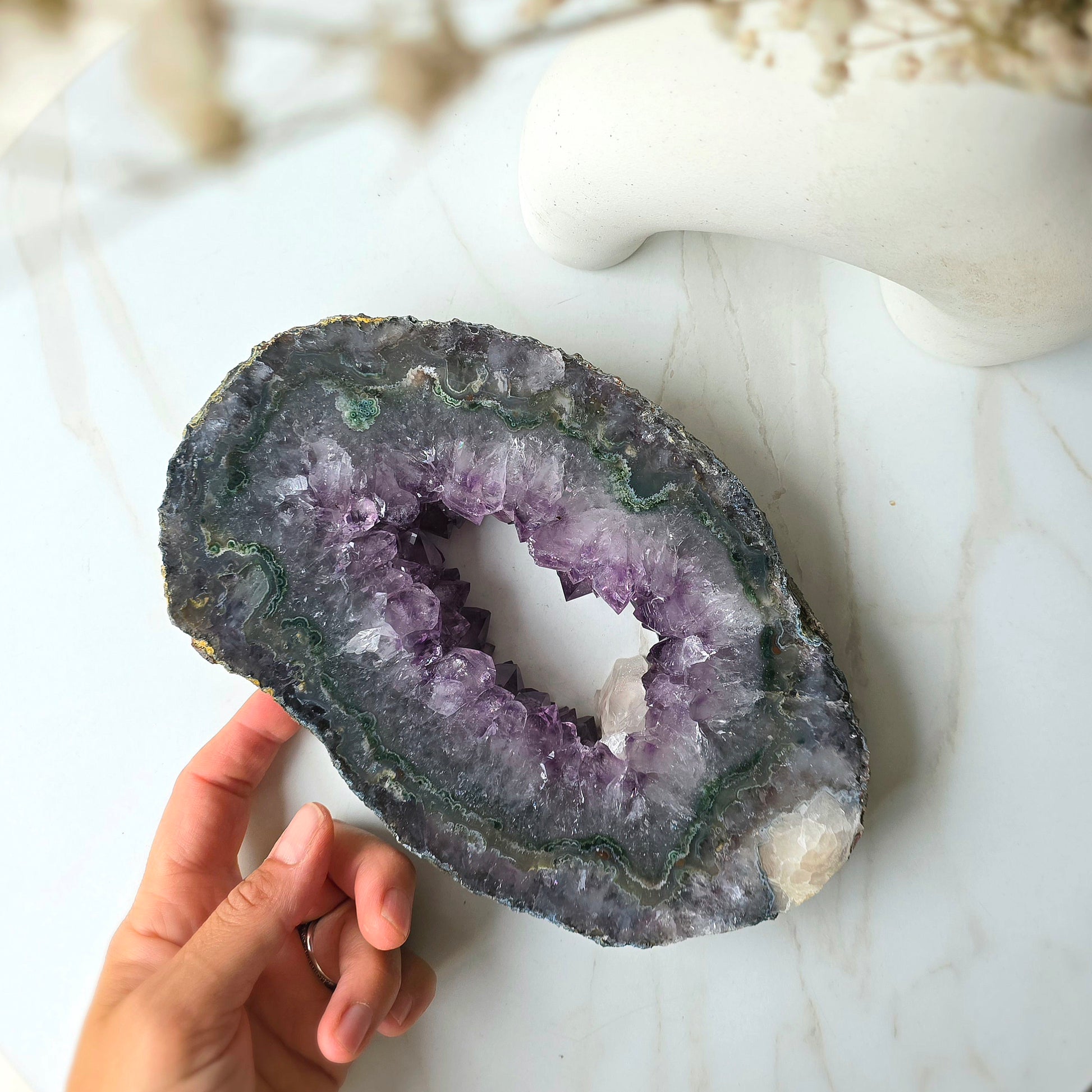Amethyst Crystal Portal Self Standing Brazil - Crystals and Me | Crystal Candles and Ethically Sourced Crystals