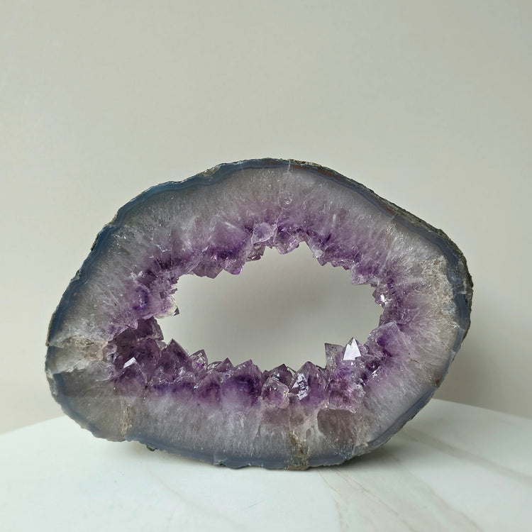 Amethyst Crystal Portal Self Standing Brazil - Crystals and Me | Crystal Candles and Ethically Sourced Crystals