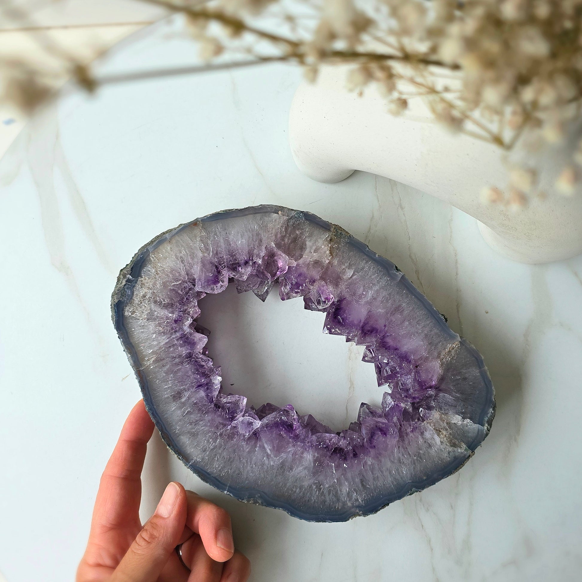 Amethyst Crystal Portal Self Standing Brazil - Crystals and Me | Crystal Candles and Ethically Sourced Crystals