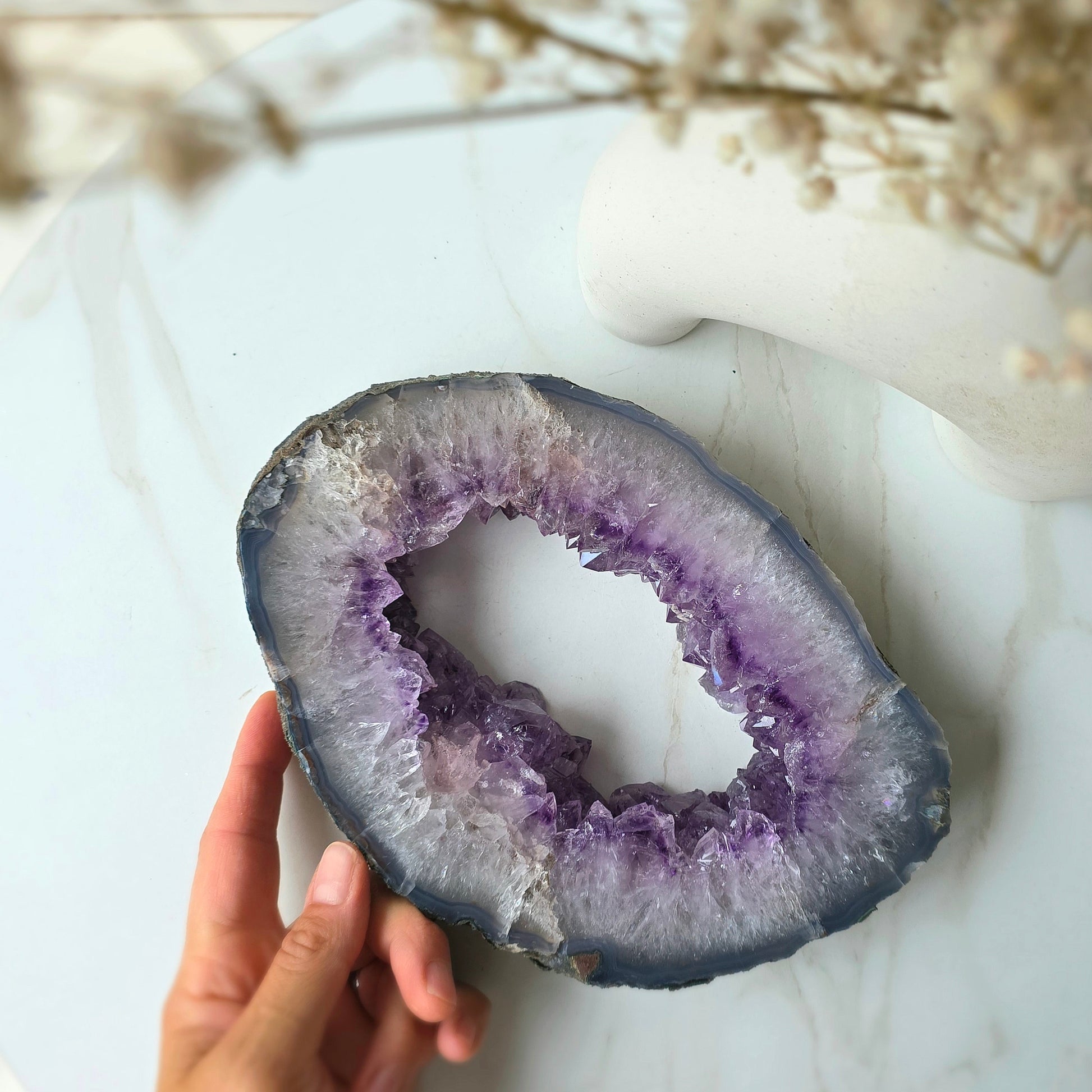Amethyst Crystal Portal Self Standing Brazil - Crystals and Me | Crystal Candles and Ethically Sourced Crystals