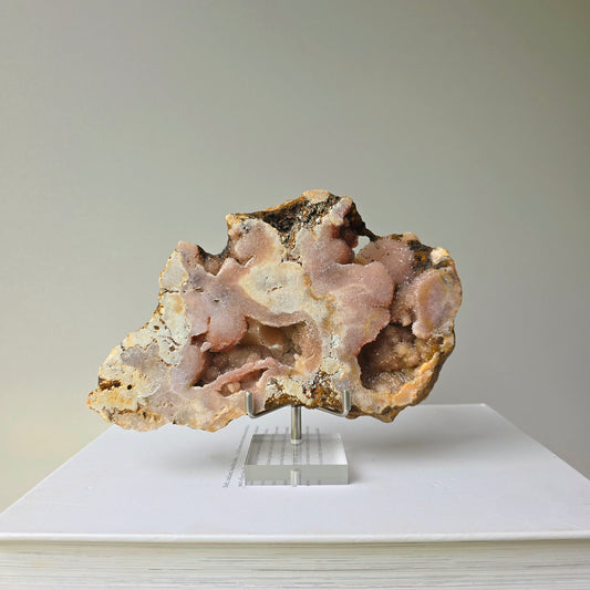 Pink Amethyst Crystal Slab on Stand Brazil High Quality 3