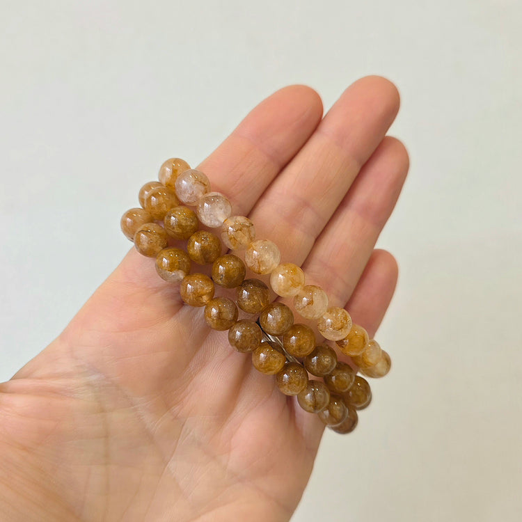 Golden Healer Crystal Bead Bracelet