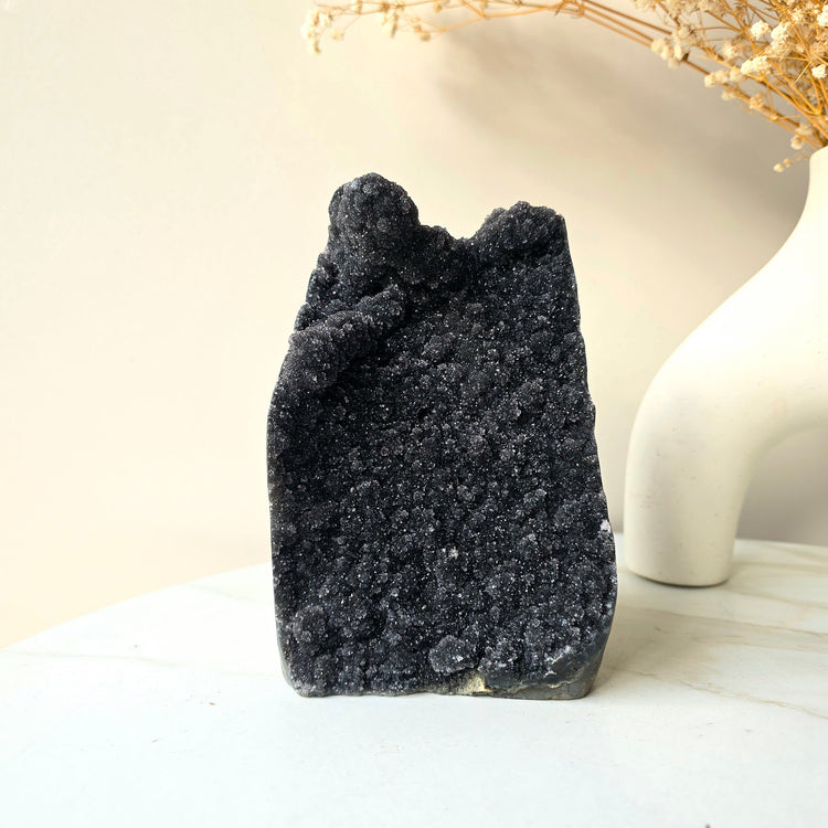 Rare Black Galaxy Amethyst Crystal Cluster AAA Uruguay XL 3