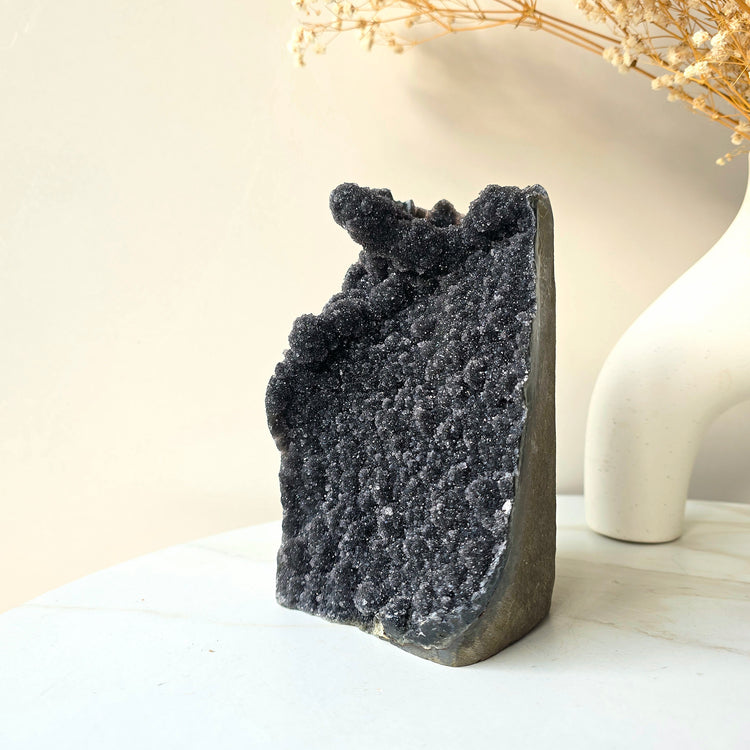 Rare Black Galaxy Amethyst Crystal Cluster AAA Uruguay XL 3