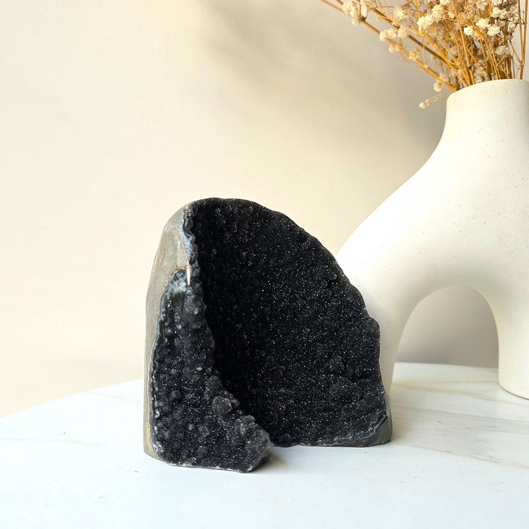 Rare Black Galaxy Amethyst Crystal Cluster AAA Uruguay 2 - Crystals and Me | Crystal Candles and Ethically Sourced Crystals