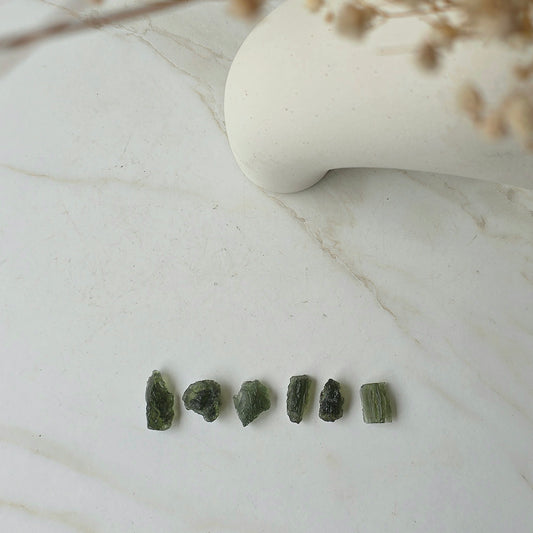 Moldavite Raw Authentic Tektite Nuggets Czech Republic