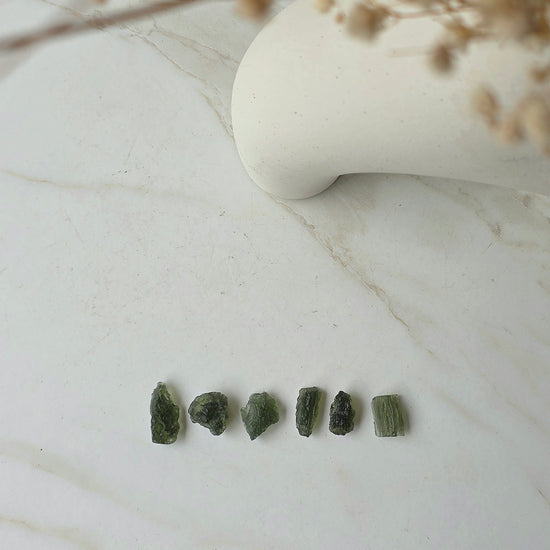 Moldavite Raw Authentic Tektite Nuggets Czech Republic - Crystals and Me | Crystal Candles and Ethically Sourced Crystals
