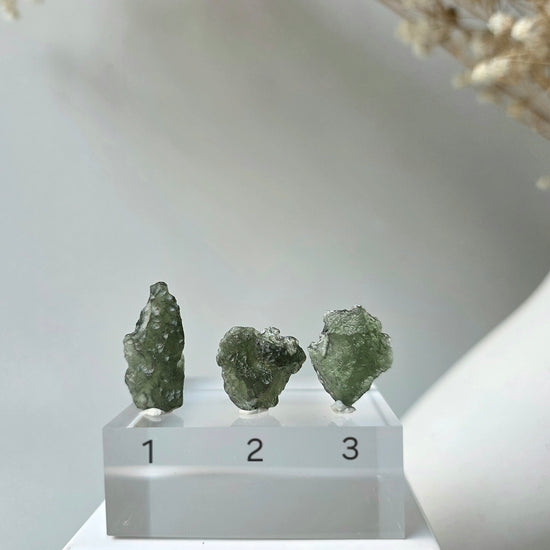 Moldavite Raw Authentic Tektite Nuggets Czech Republic - Crystals and Me | Crystal Candles and Ethically Sourced Crystals