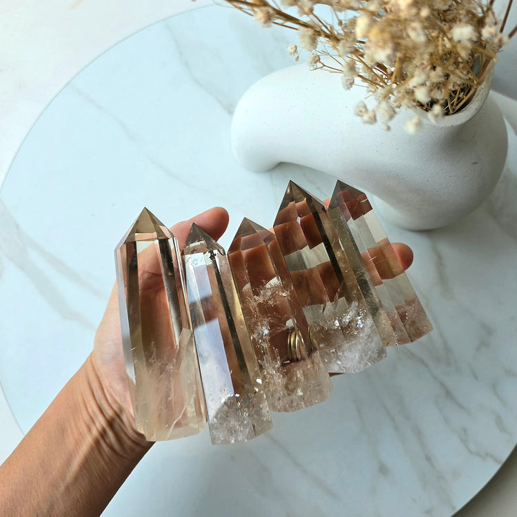 Natural Smokey Citrine Crystal Point High Quality Brazil - Crystals and Me | Crystal Candles and Ethically Sourced Crystals