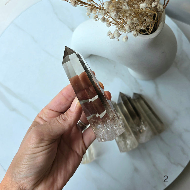 Natural Smokey Citrine Crystal Point High Quality Brazil - Crystals and Me | Crystal Candles and Ethically Sourced Crystals