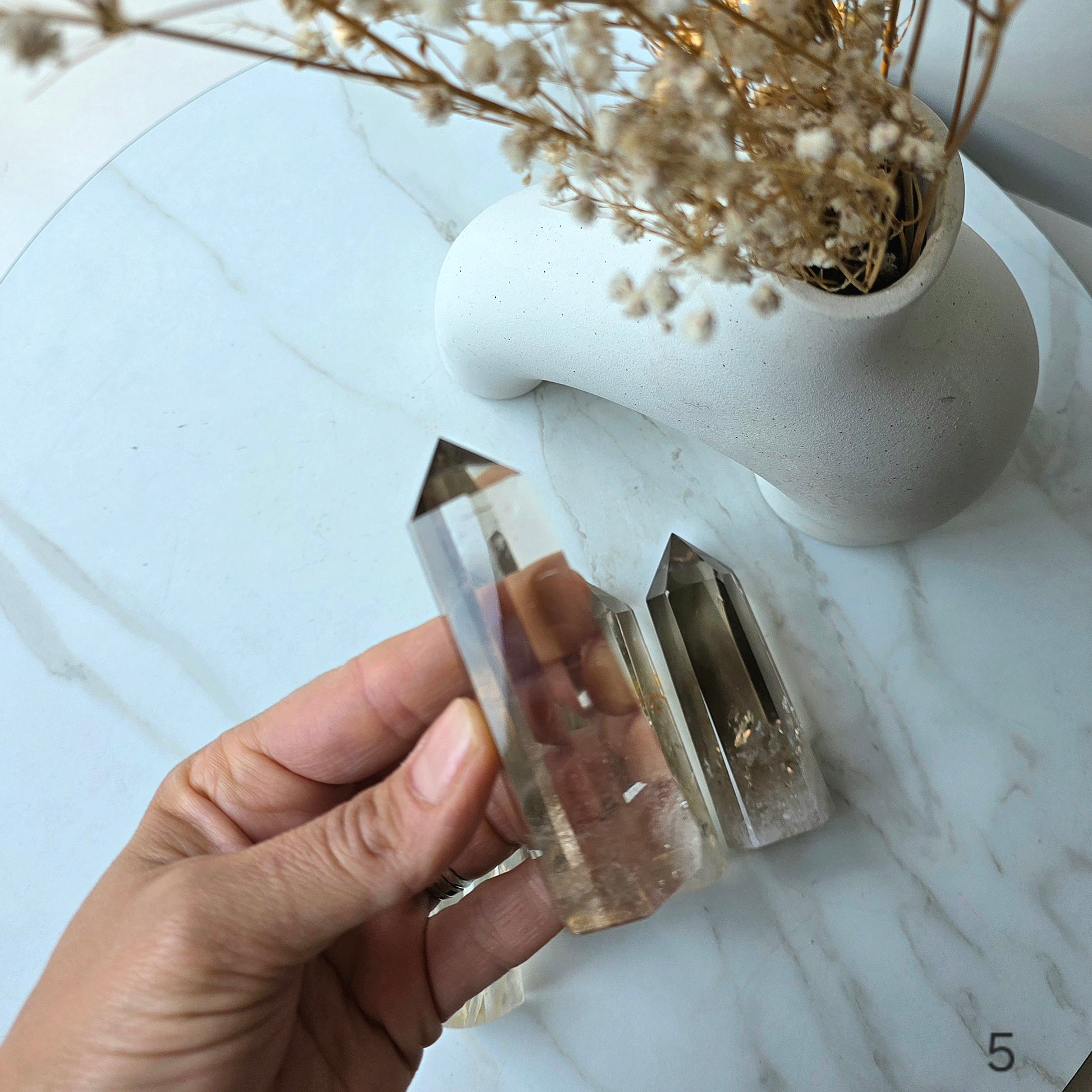 Natural Smokey Citrine Crystal Point High Quality Brazil - Crystals and Me | Crystal Candles and Ethically Sourced Crystals