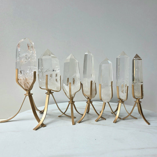 Clear Quartz Crystal Natural Point AA High Quality Brazil - Crystals and Me | Crystal Candles and Ethically Sourced Crystals