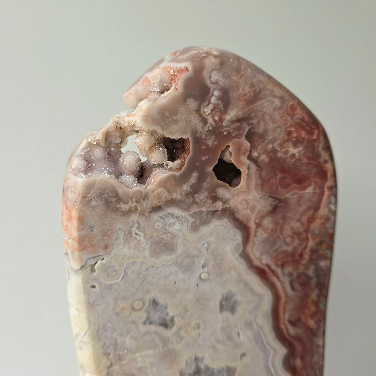 Pink Amethyst Statement Crystal Slab Slice on Stand High Quality Brazil 3 - Crystals and Me | Crystal Candles and Ethically Sourced Crystals