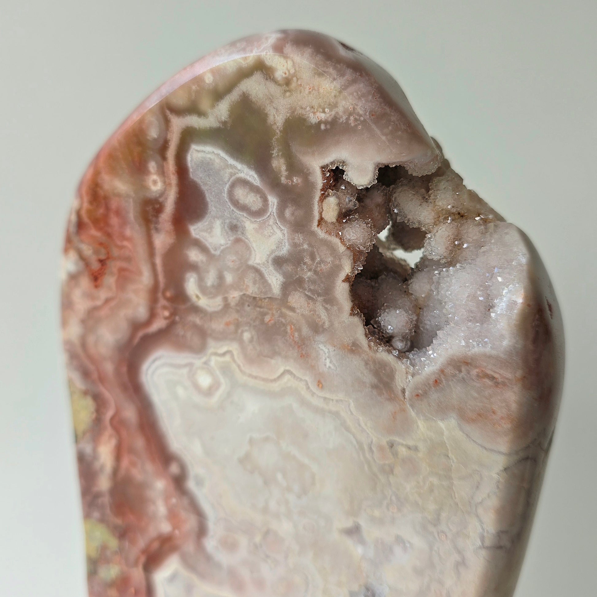 Pink Amethyst Statement Crystal Slab Slice on Stand High Quality Brazil 3 - Crystals and Me | Crystal Candles and Ethically Sourced Crystals