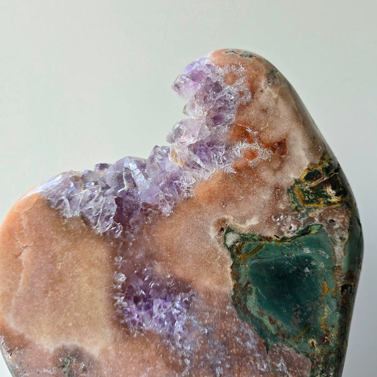 Pink Amethyst Statement Crystal Slab Slice on Stand High Quality Brazil 2 - Crystals and Me | Crystal Candles and Ethically Sourced Crystals