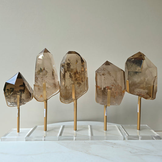 Natural Smokey Citrine Crystal Point High Quality Brazil Collectors Piece - Crystals and Me | Crystal Candles and Ethically Sourced Crystals