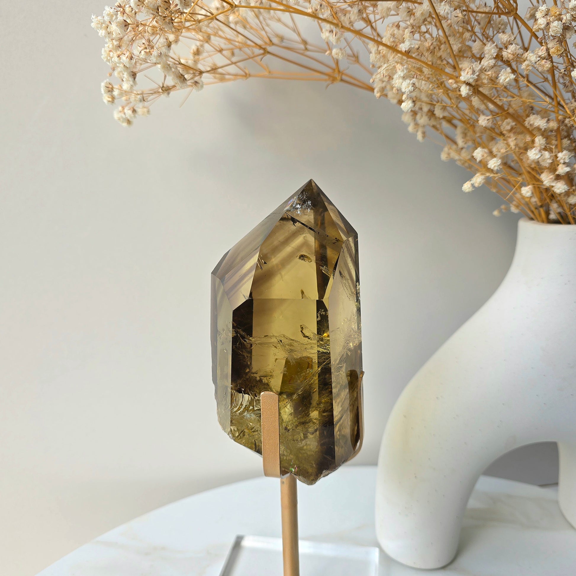 Natural Rare Citrine Crystal with Phantom Inclusions Manifestation Stone AAA High Quality Brazil Collectors Piece - Crystals and Me | Crystal Candles and Ethically Sourced Crystals