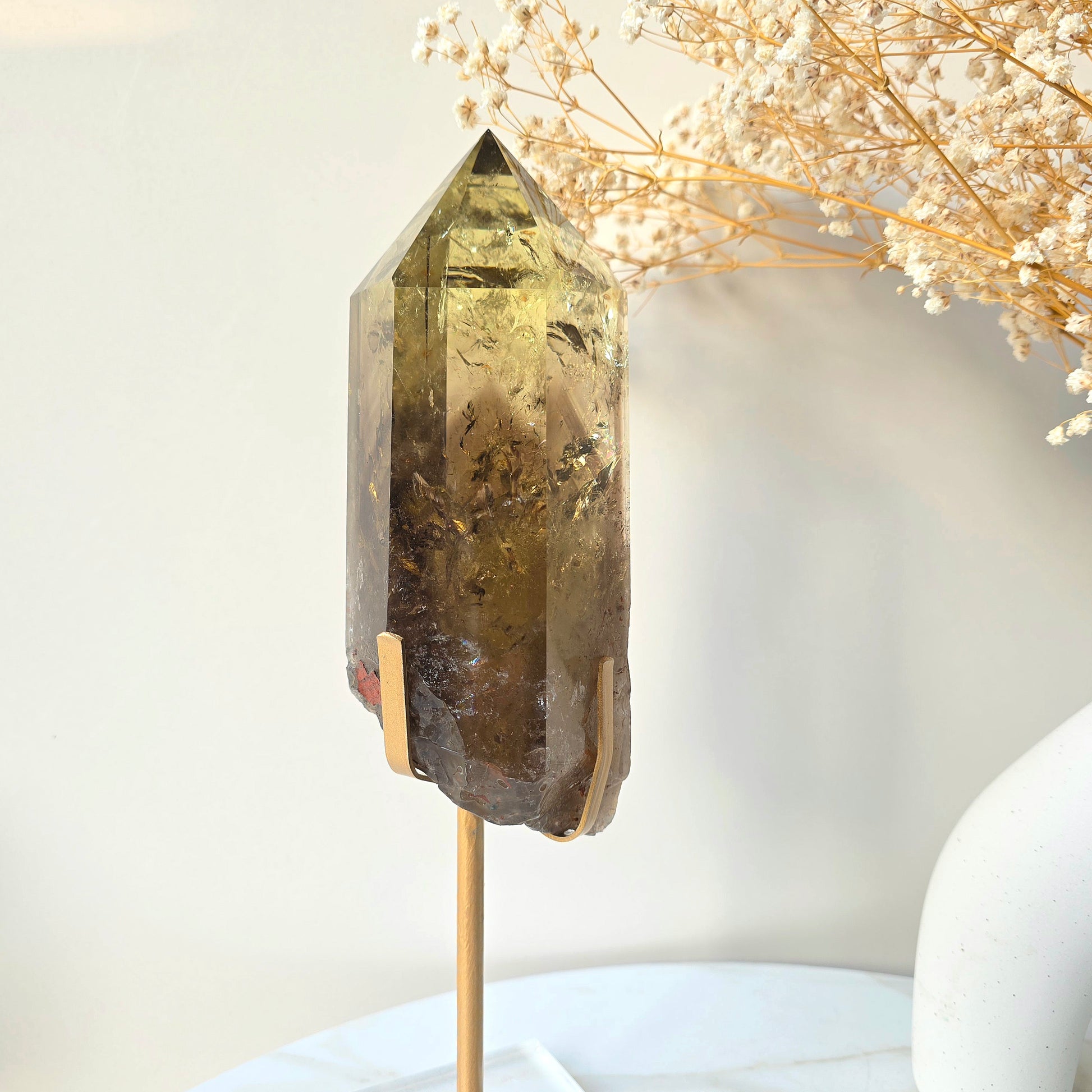 Natural Rare Citrine Crystal with Phantom Inclusions Manifestation Stone AAA High Quality Brazil Collectors Piece - Crystals and Me | Crystal Candles and Ethically Sourced Crystals