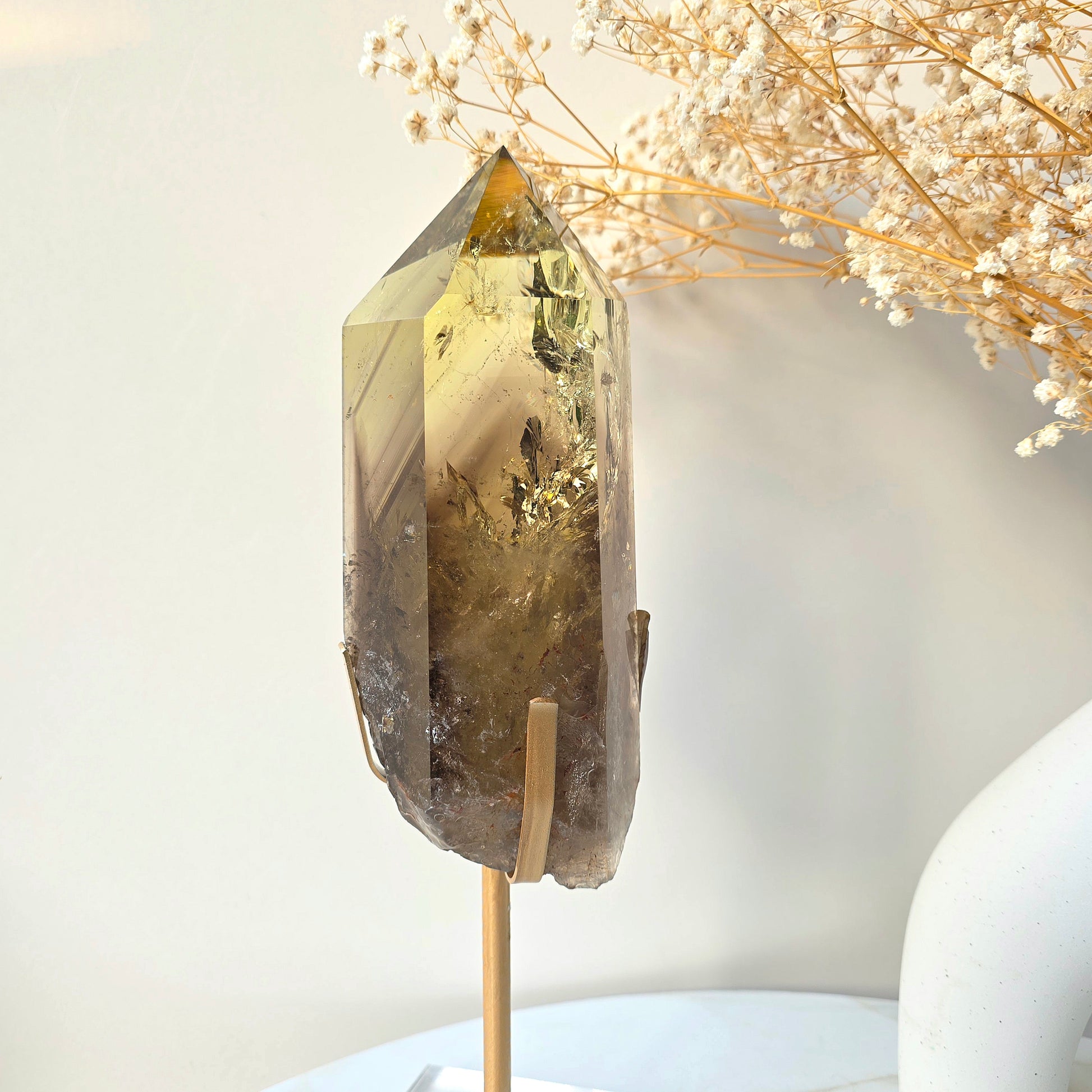 Natural Rare Citrine Crystal with Phantom Inclusions Manifestation Stone AAA High Quality Brazil Collectors Piece - Crystals and Me | Crystal Candles and Ethically Sourced Crystals