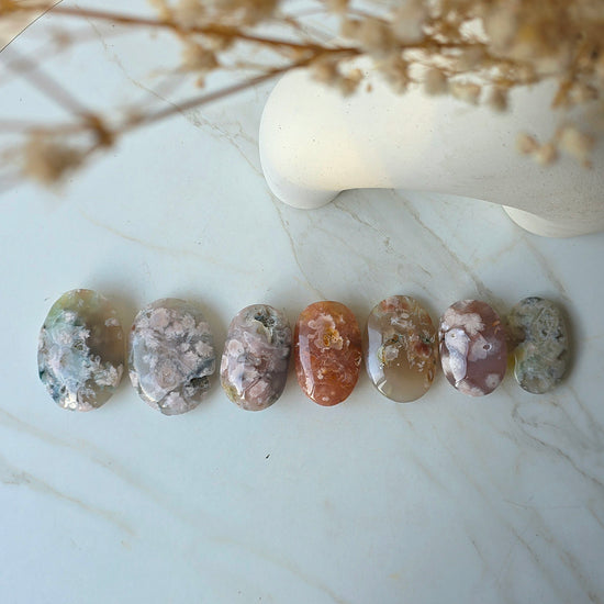 Flower Agate Crystal Palm Stone Madagascar - Crystals and Me | Crystal Candles and Ethically Sourced Crystals