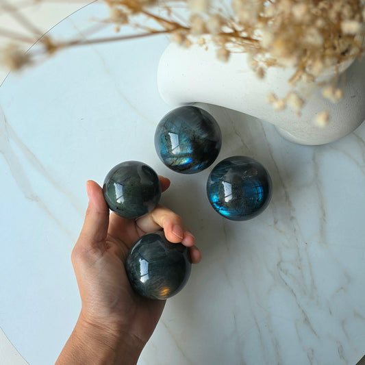Labradorite Crystal Sphere Madagascar