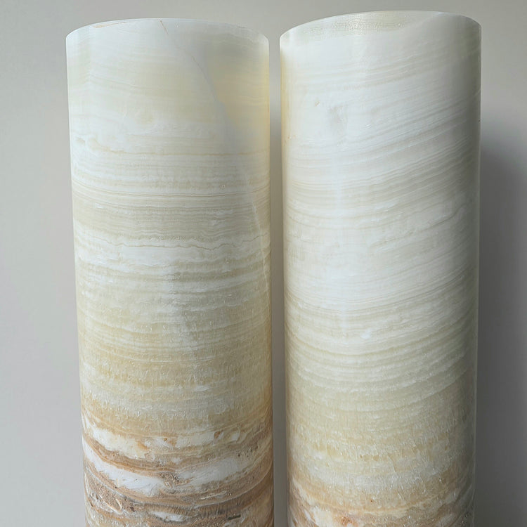 Onyx Crystal Home Decor Lamp Cream Mexico XL - Crystals and Me | Crystal Candles and Ethically Sourced Crystals