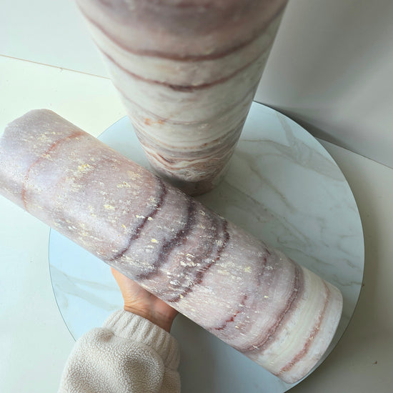 Onyx Crystal Home Decor Lamp Mauve Mexico XL - Crystals and Me | Crystal Candles and Ethically Sourced Crystals