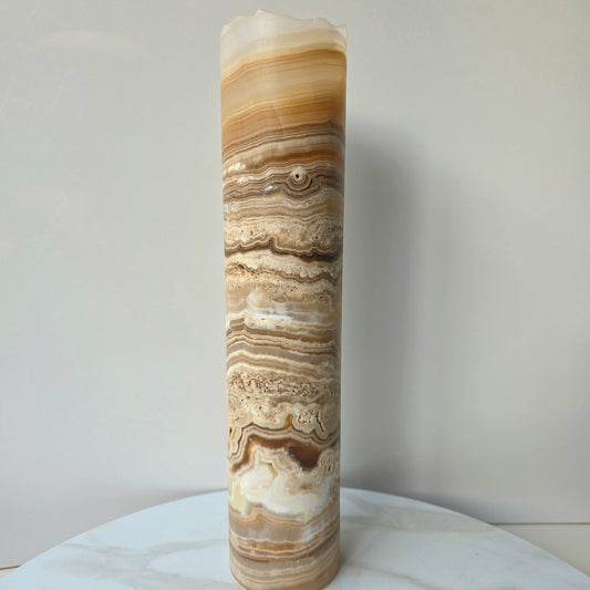 Onyx Earth Tone Crystal Home Decor Single Lamp Mexico Small - Crystals and Me | Crystal Candles and Ethically Sourced Crystals