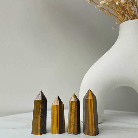 Tiger Eye Crystal Point - Crystals and Me | Crystal Candles and Ethically Sourced Crystals