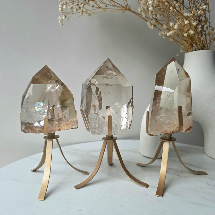 Natural Citrine Crystal with Rainbow AAA High Quality Brazil Collectors Piece - Crystals and Me | Crystal Candles and Ethically Sourced Crystals