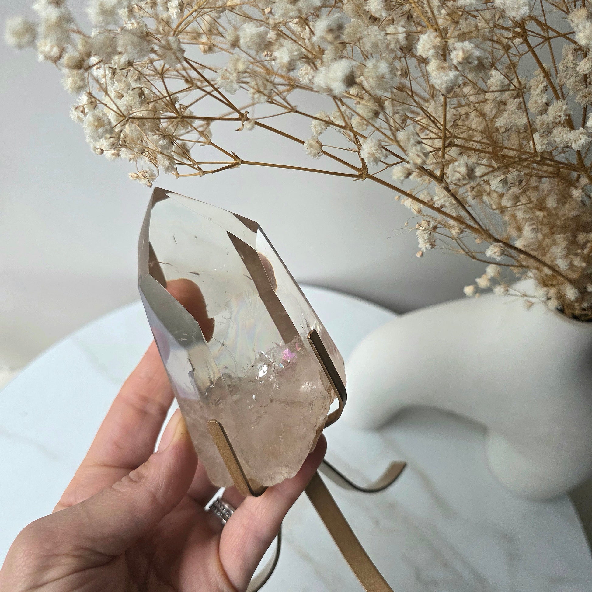 Natural Citrine Crystal with Rainbow AAA High Quality Brazil Collectors Piece - Crystals and Me | Crystal Candles and Ethically Sourced Crystals
