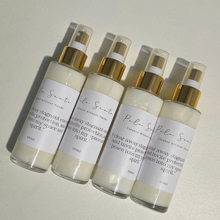 Cleansing Room Spray - White Sage, Palo Santo, Frankincense Livani Essential Oil Base - Crystals and Me | Crystal Candles and Ethically Sourced Crystals