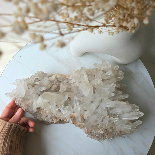 Himalayan Quartz Crystal Cluster XLarge - Crystals and Me | Crystal Candles and Ethically Sourced Crystals
