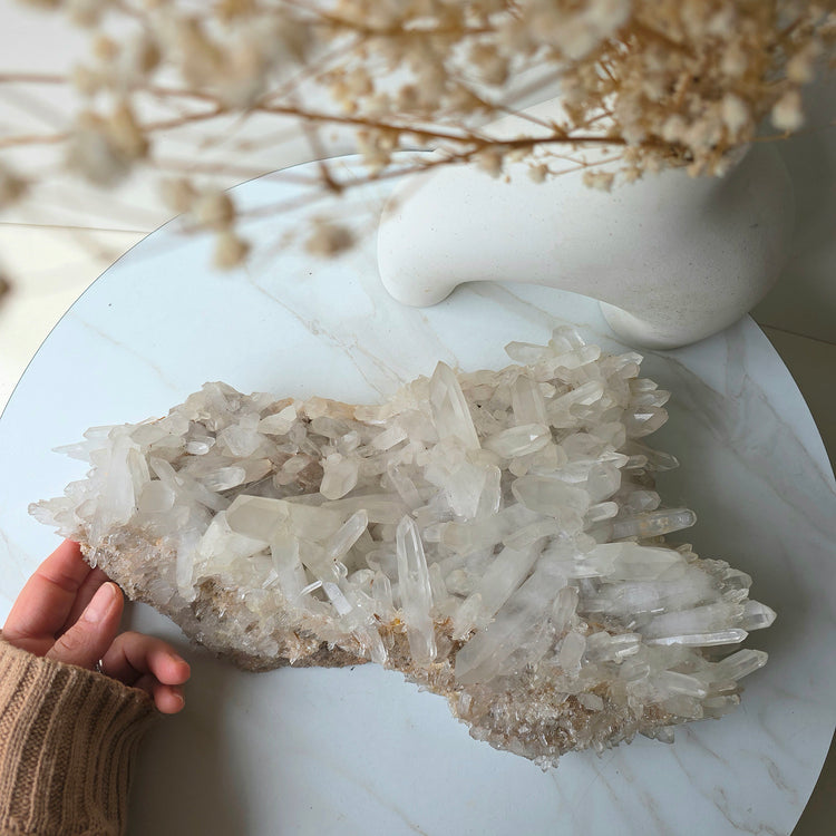 Himalayan Quartz Crystal Cluster XLarge - Crystals and Me | Crystal Candles and Ethically Sourced Crystals
