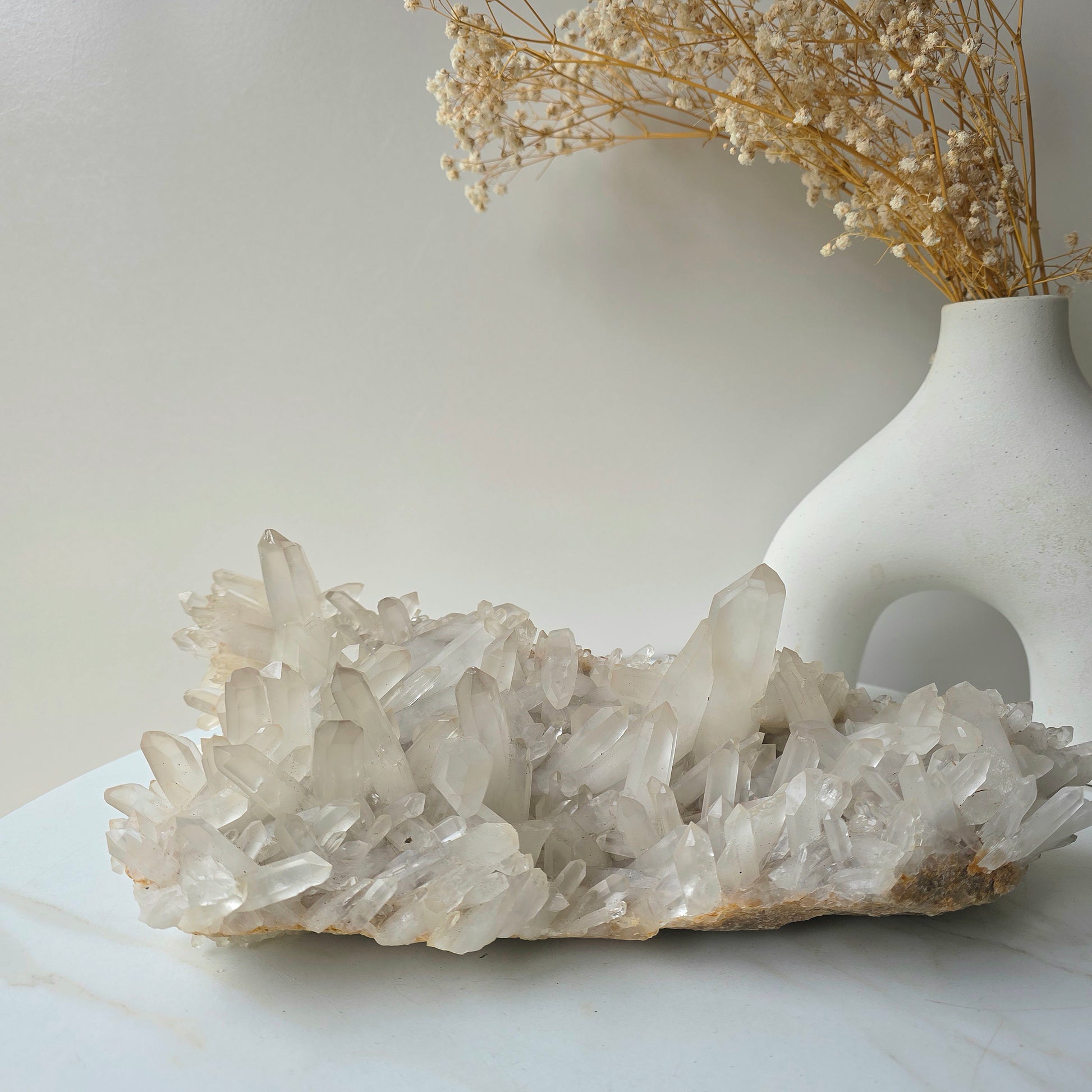 Himalayan Quartz Crystal Cluster XLarge - Crystals and Me | Crystal Candles and Ethically Sourced Crystals