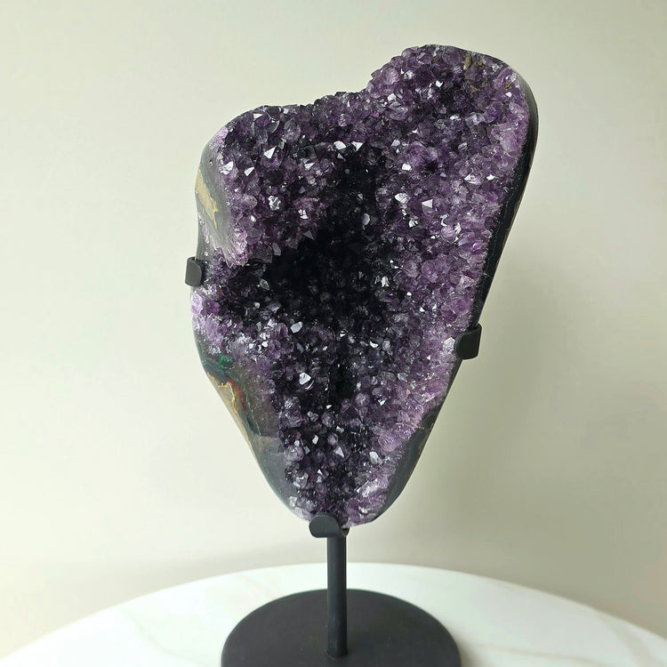 Amethyst Crystal Cluster on Stand High Quality Brazil