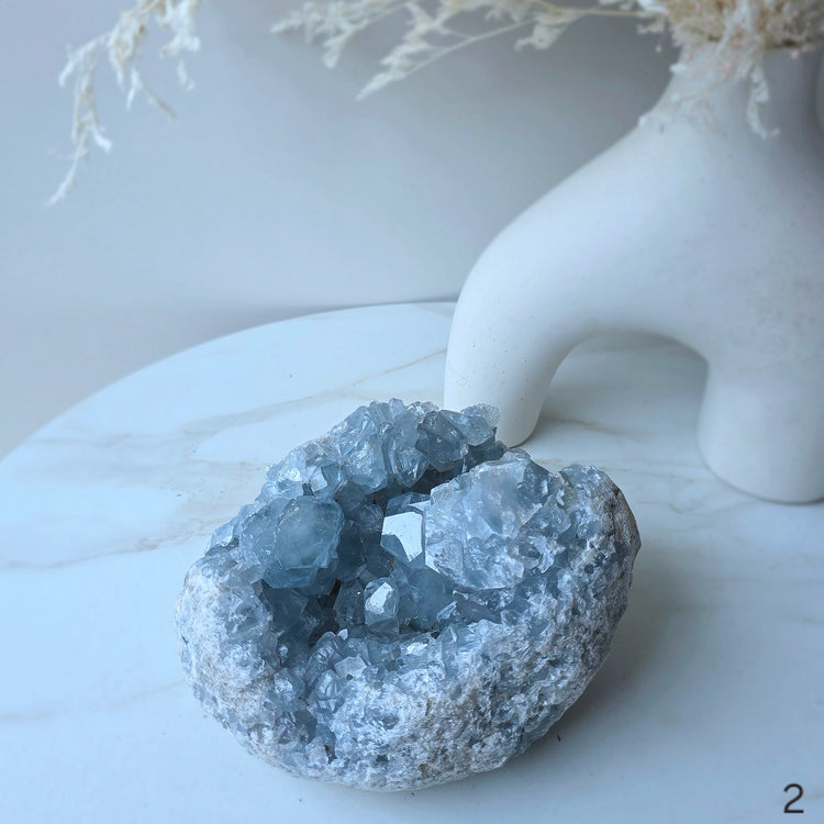 Celestite Celestine Crystal Geode High Quality Madagascar