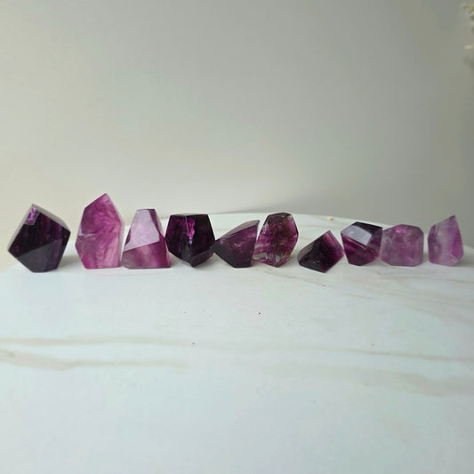 Purple Fluorite Crystal Freeform High Quality China