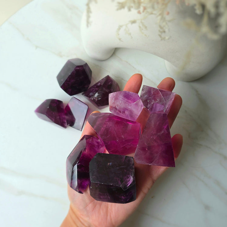 Purple Fluorite Crystal Freeform High Quality China
